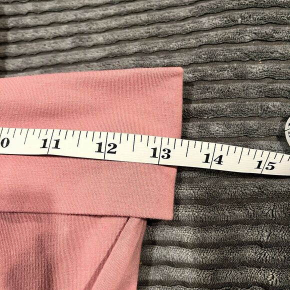 NWT Hard Tail Y2K Rolldown Bootcut Flare Yoga Pant Legging Baby Pink Size Medium - Picture 5 of 7